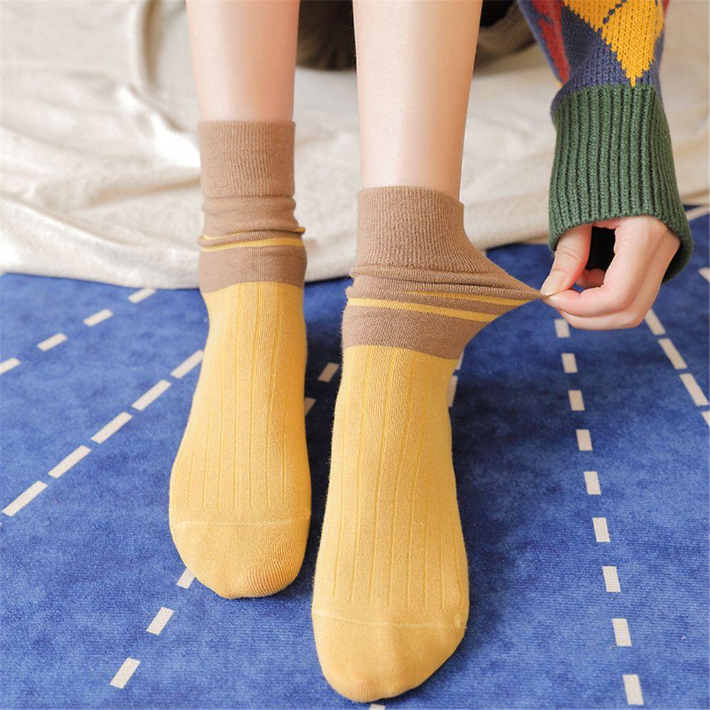BSUNS Tất Cotton Hoạ Tiết Kẻ Sọc Phong Cách Giáng Sinh