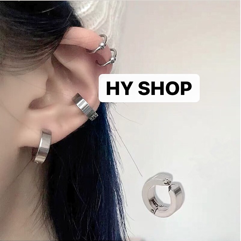 bông kẹp tai titan thick hoop thép y tế không dị ứng