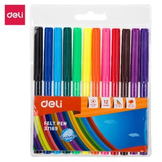 BÚT MÀU DẠ DELI 24 MÀU và 18 MÀU và 12 MÀU màu nước