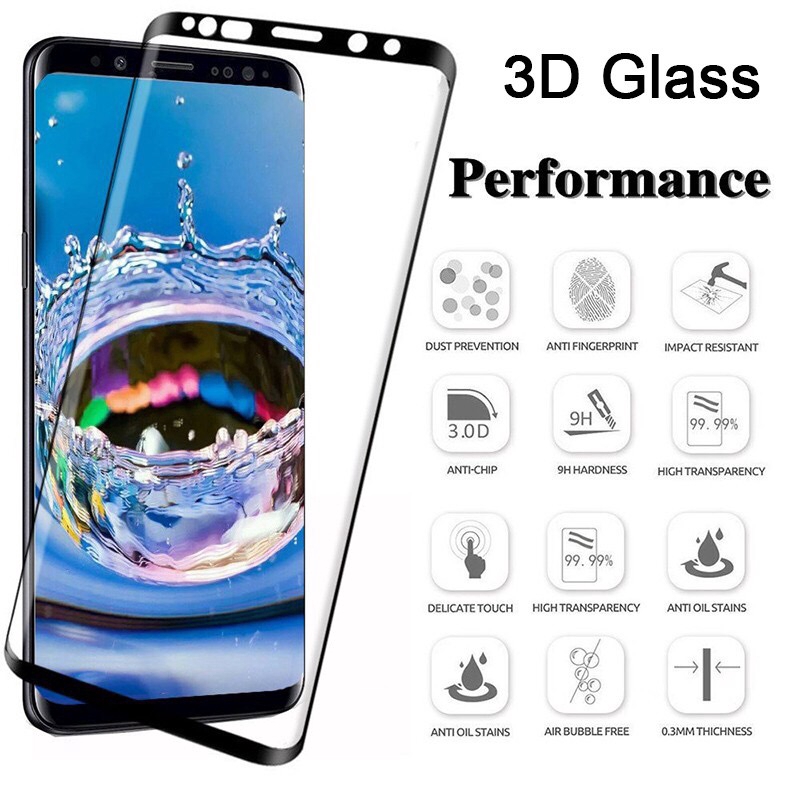 Miếng dán màn hình cường lực 3D cho Samsung Galaxy S8 s10 S9 Plus Note 8 9 S7 S6 Edge