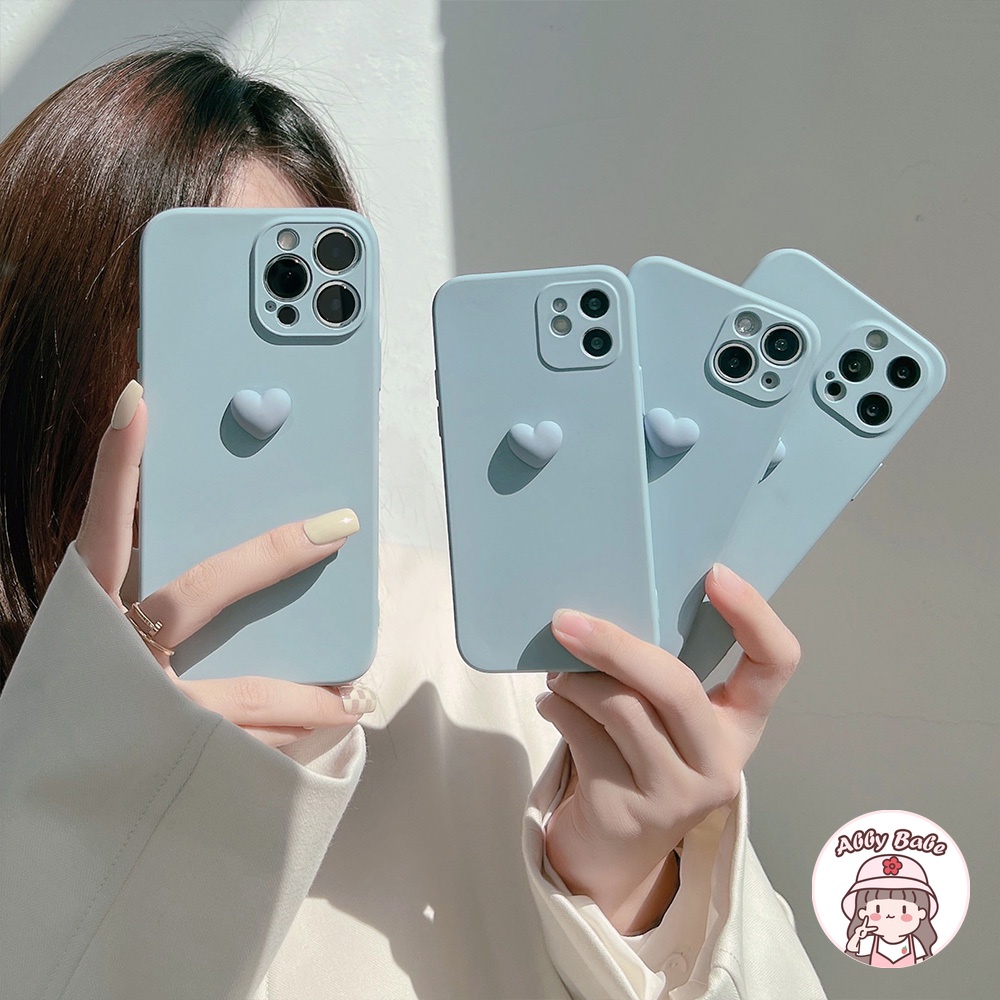 Ốp Điện Thoại Silicone Mềm Mỏng Chống Sốc Họa Tiết Trái Tim 3D Cho IP 13 12 11 Pro Max X XS XR 8 7 Plus