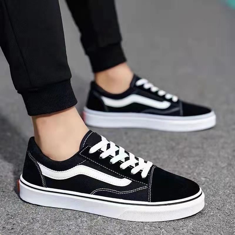 Giày Vans đen vault thể thao sneaker nam nữ Van đen vạch trắng Hot trend