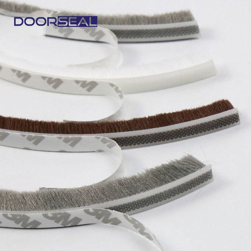 2 Mét-Ron Sợi Lông Dán Khe Hở Khung Cửa Ngăn Bụi Côn Trùng-Gioăng dán cửa sợi lông - DOORSEAL™ (Vietnam)