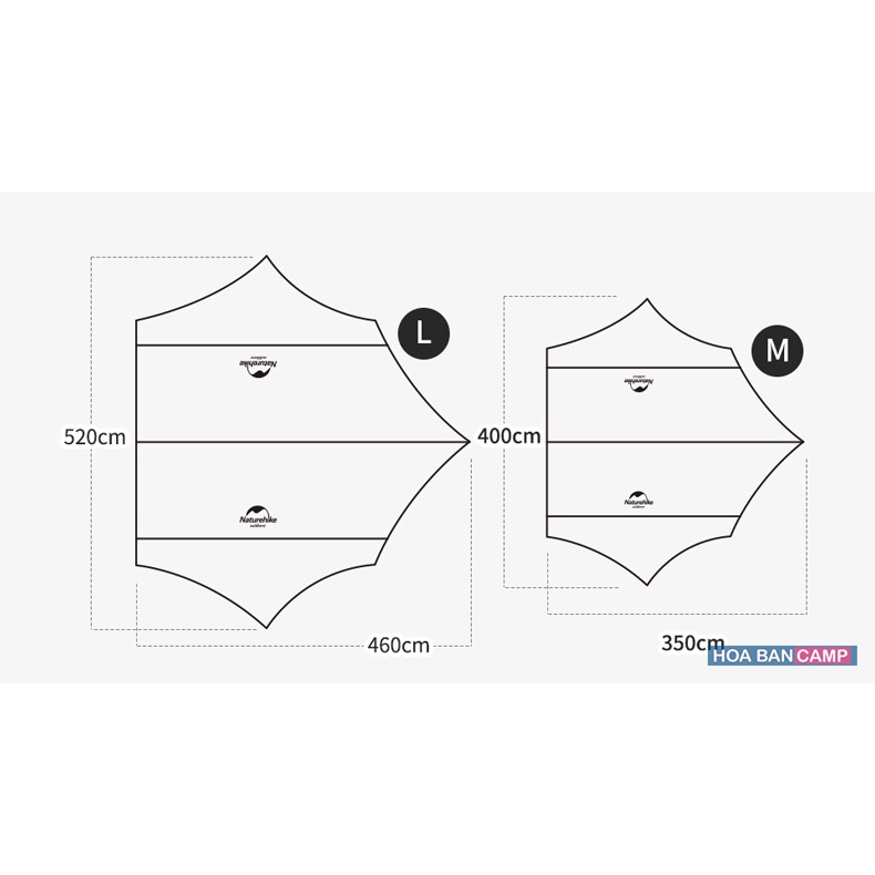 Tăng Dã Ngoại Lục Giác NatureHike NH16T012-S và NH16T013-S