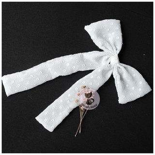 Đồ Cột Tóc Thắt Nơ Dài - Scrunchies Vintage - Dây Cột Tóc Tiểu Thư