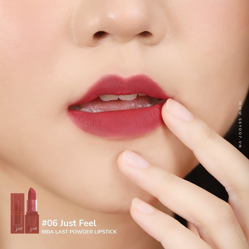 [Mã FMCGM50 - 8% đơn 250K] Son lì Bbia Last Powder Lipstick màu #06 Just Feel 3.5g - BBia Official Store | BigBuy360 - bigbuy360.vn
