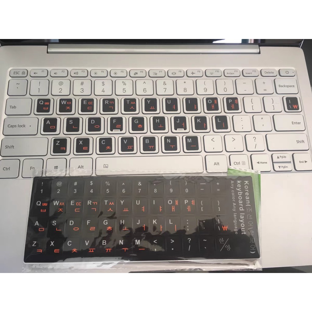 KOREAN 1.1cm Miếng dán bàn phím tiếng Hàn hangul Korea keyboard