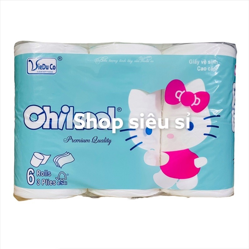Giấy vệ sinh 6 cuồn cao cấp Ohikool