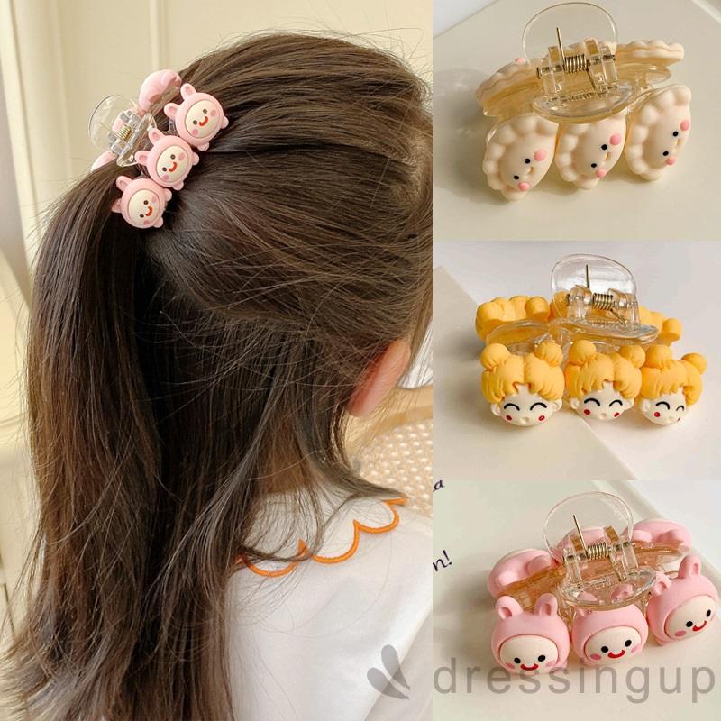 Kẹp tóc nhựa mini họa tiết hoạt hình cho nữ