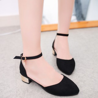 Giày cao gót nữ trẻ trung đế thấp 3cm