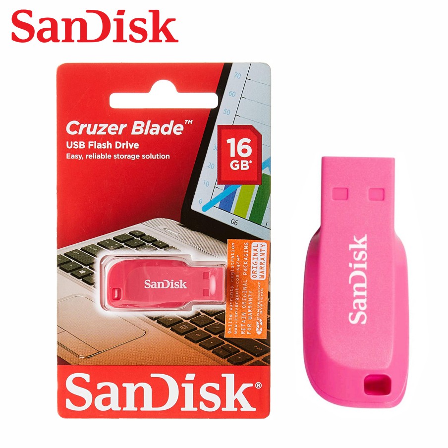 USB SanDisk Cruzer Blade CZ50 16GB USB 2.0 - SDCZ50C-016G-B35BE - Hàng Phân Phối Chính Hãng