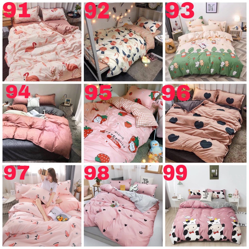 Bộ Chăn Ga Gối Cotton Poly Các Mẫu Mới, Bo Chun Mọi Kích Thước
