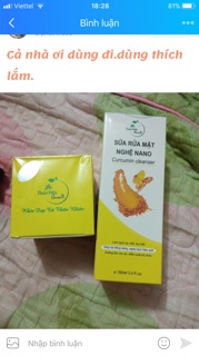 Sữa rửa mặt Nghệ Nano siêu sạch mịn da