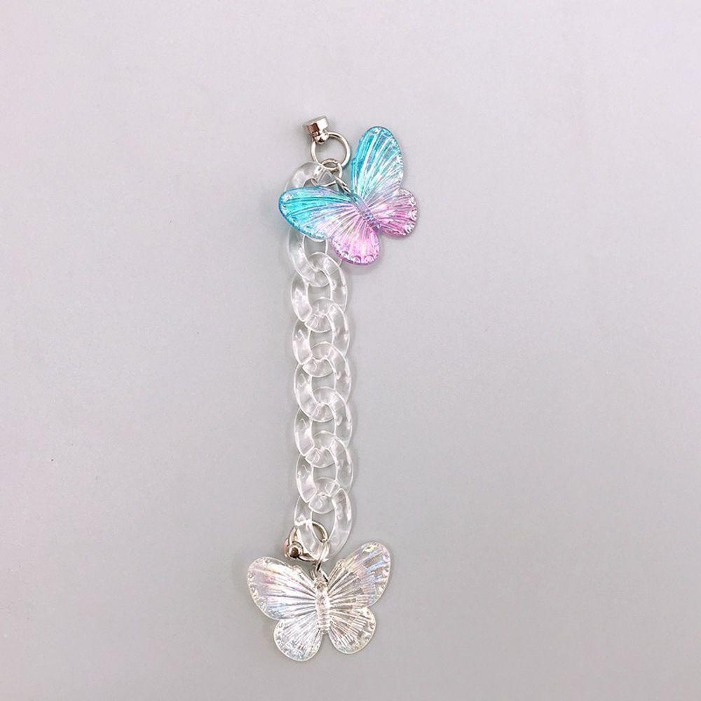 Ốp Điện Thoại Bằng Acrylic Trong Suốt Chống Trượt Có Móc Khóa DIY