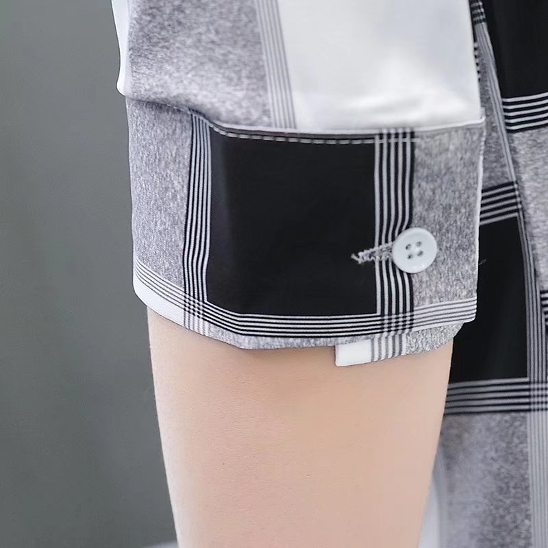 Áo Sơ Mi Tay Lửng Kẻ Sọc Ca Rô Dáng Ôm Phong Cách Hàn Quốc Thời Trang Xuân Hè Cho Nam Size M-3xl