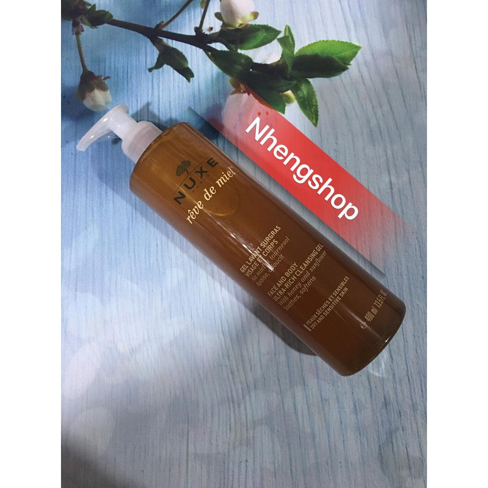 Sữa Rửa Mặt Mật Ong Nuxe Reve De Miel Rich Cleansing Gel