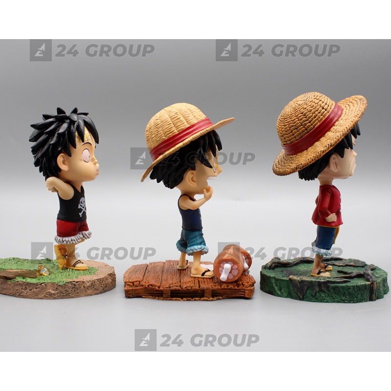 [15CM] Mô hình tượng đồ chơi Monkey D Luffy Chibi có base đẹp TRONG anime đảo hải tặc fig figure one piece