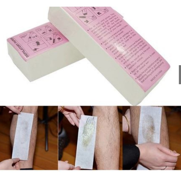 giấy wax lông (100 miếng hàng loại 1 không đau da)