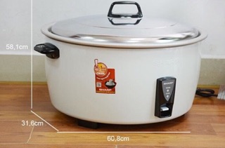 [Mã ELHA22 giảm 6% đơn 300K] ❤️Nồi Cơm Điện Công Nghiệp Sharp Thái 10L KSH-1010