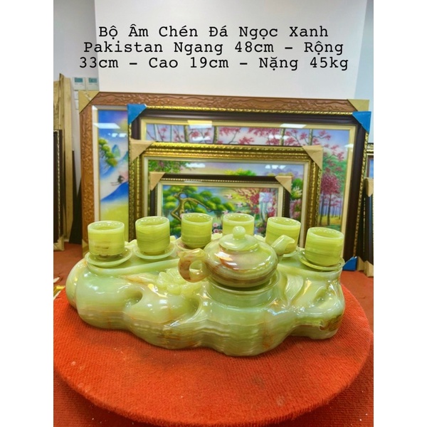 Bộ Ấm Chén Đá Ngọc Hoàng Long Phong Thuỷ Vipp