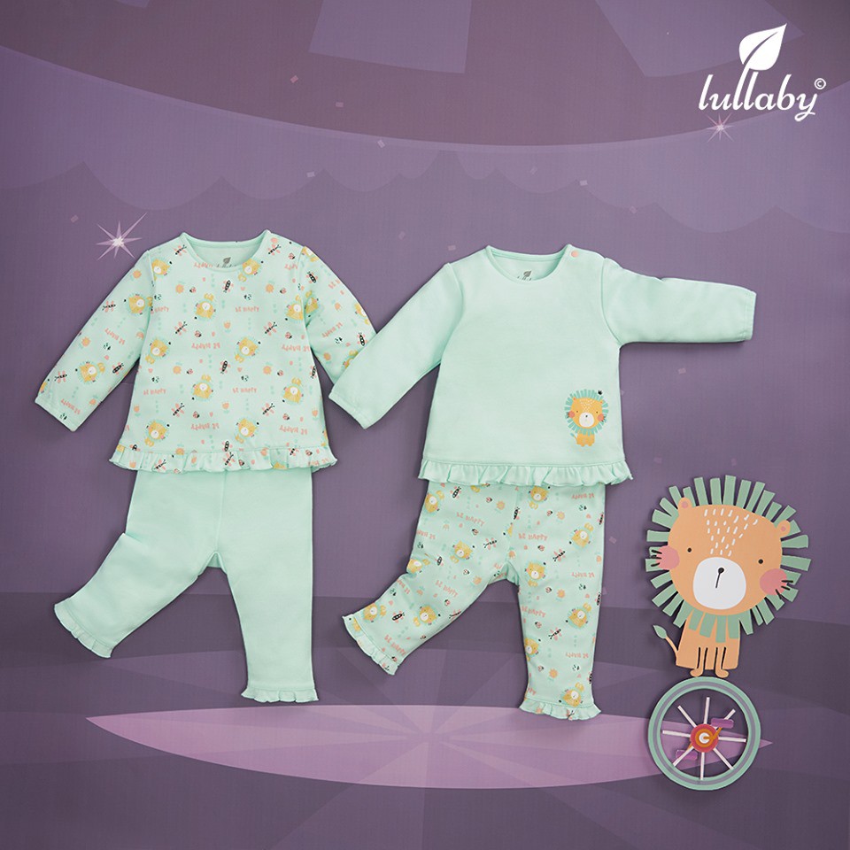 Set 2 Bộ quần áo LULLABY Vải Interlock BST Thu Đông 2019