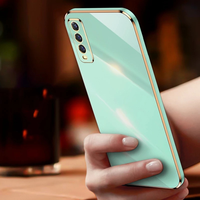 Ốp Điện Thoại Dẻo Mạ 6D Cho Vivo Y20 Y12s Y20i Y20s Y12A Y17 Y12 Y15 Y11 Y12i Y93 Y91C Y21s Y33s Y21A Y51 2020 Y50 Y30 V20 V21