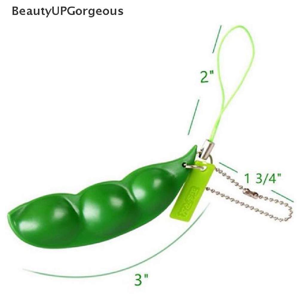 Móc Khóa Hạt Đậu Nành Bóp Giảm Căng Thẳng Bằng Cao Su Tốt lắm.