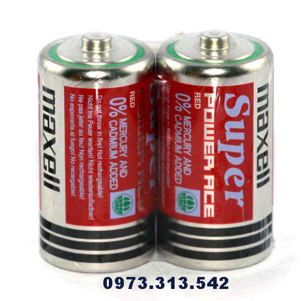 Pin Đại Maxell R20 vỉ 2 viên chính hãng