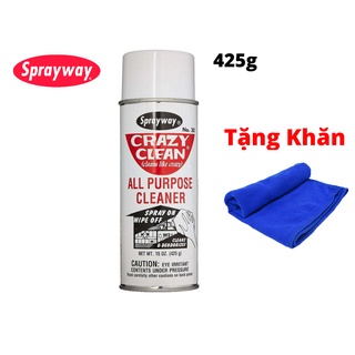 Chai xịt tẩy đa năng sprayway 539g tẩy vết mực tẩy băng keo tẩy dầu tặng khăn