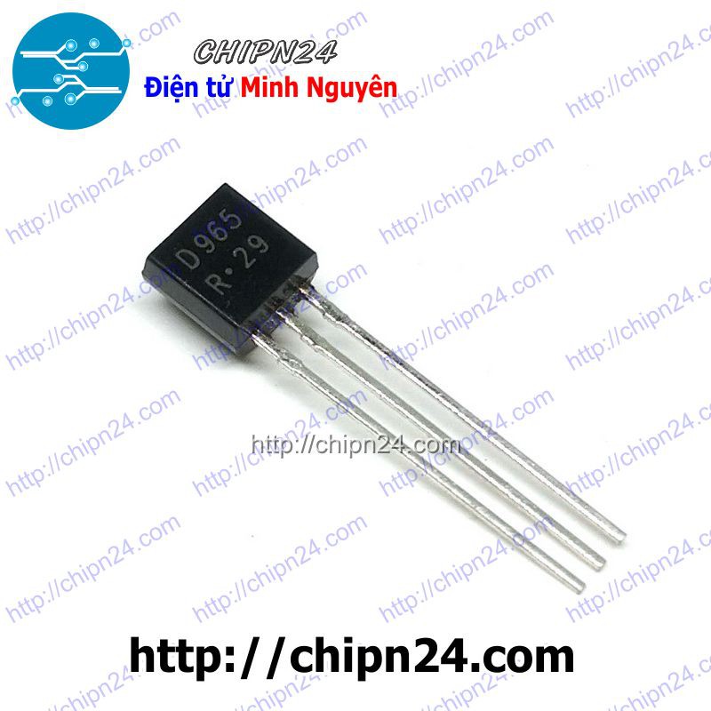 [10 CON] Transistor D965 TO-92 NPN 5A 20V 1W (Transistor Power) (2SD965 965)