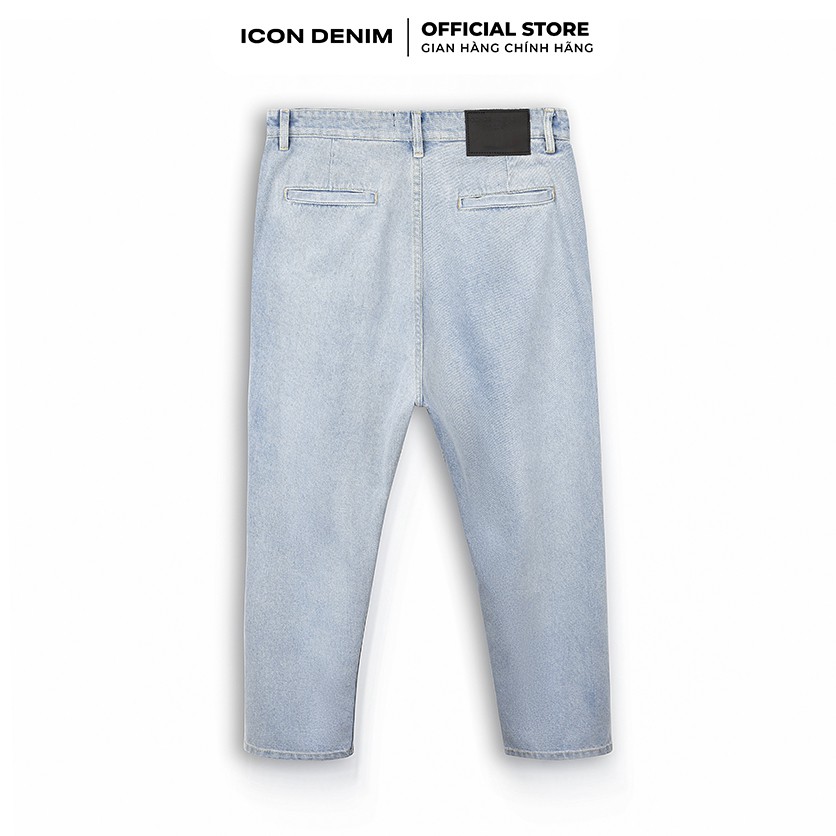 Quần Jean Baggy Nam ICON DENIM Trơn Wash | BigBuy360 - bigbuy360.vn