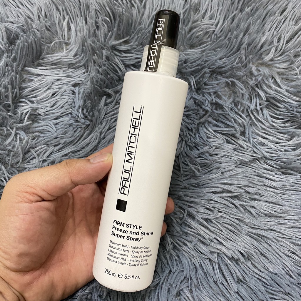 Keo xịt tạo kiểu cứng và sáng bóng Freeze and Shine Super Spray Paul Mitchell