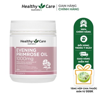 [Mã FMCGMALL -8% đơn 250K] Viên uống tinh dầu hoa anh thảo Healthy Care Evening Primrose Oil 1000mg