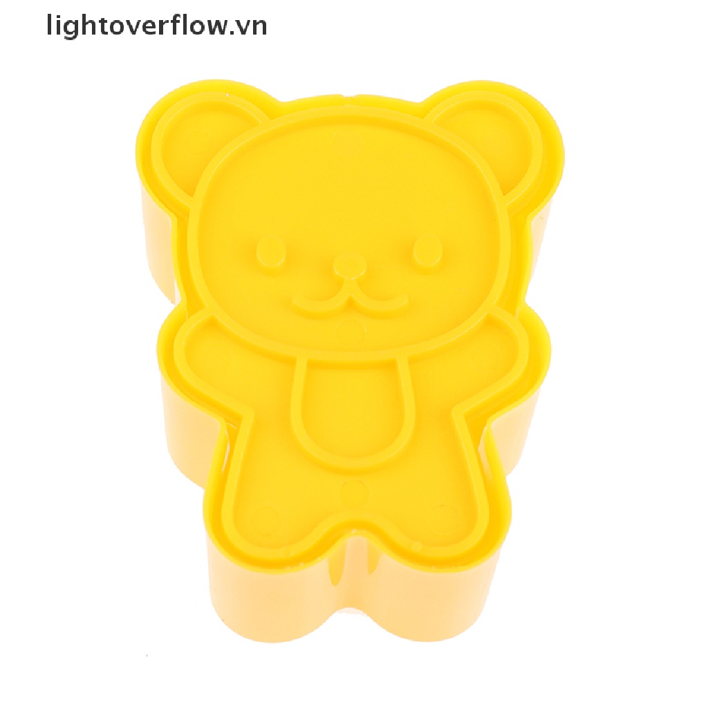 [lightoverflow] 4Pcs/set Cute Samll Dolphin Samll Seal Squirrel Bear Sandwich Cookie Mold Cutter [VN]