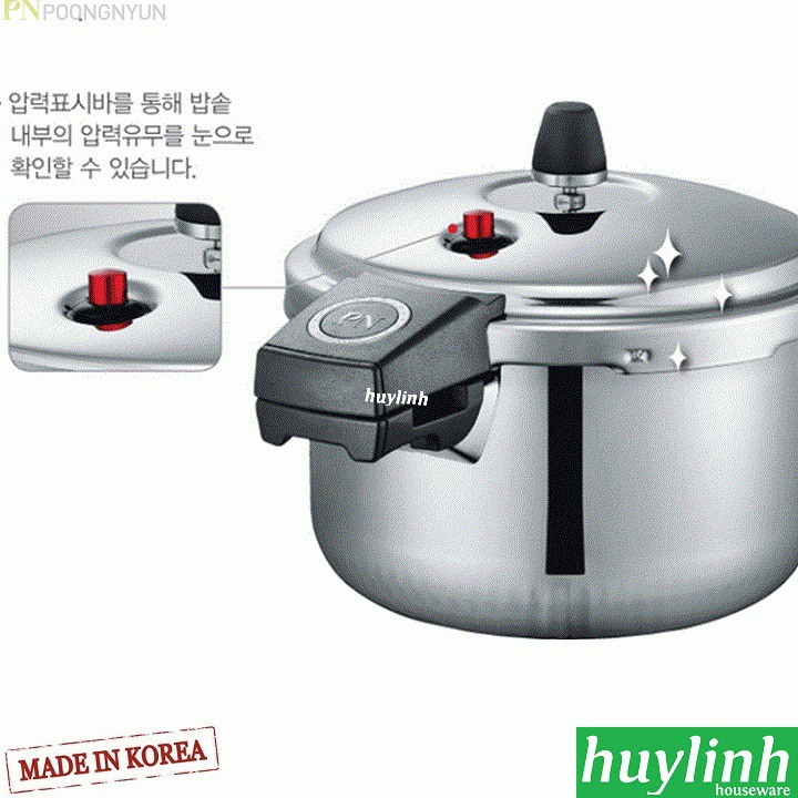 Nồi áp suất Inox PoongNyun SQS11-20C - 3.5 lít - Made in Hàn Quốc