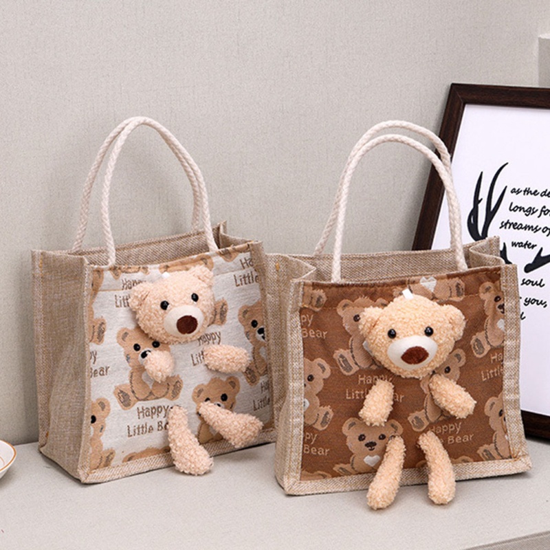 Túi Xách Đeo Vai Cỡ Lớn In Họa Tiết Gấu Dễ Thương Thời Trang Mùa Hè Cho Nữ