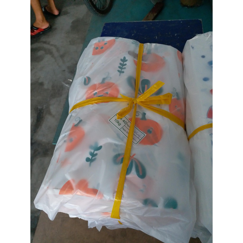 1 Kg Túi Xốp In Hình ( túi xốp gói hàng, túi nilon đựng hàng .Màu hình ngẫu nhiên)