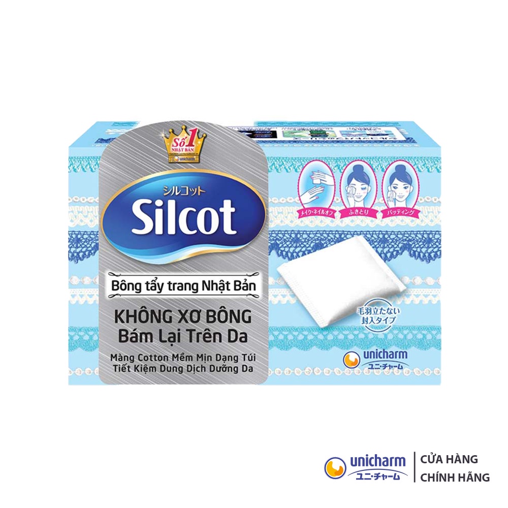 Bông Tẩy Trang Silcot 82m - Xanh Dương
