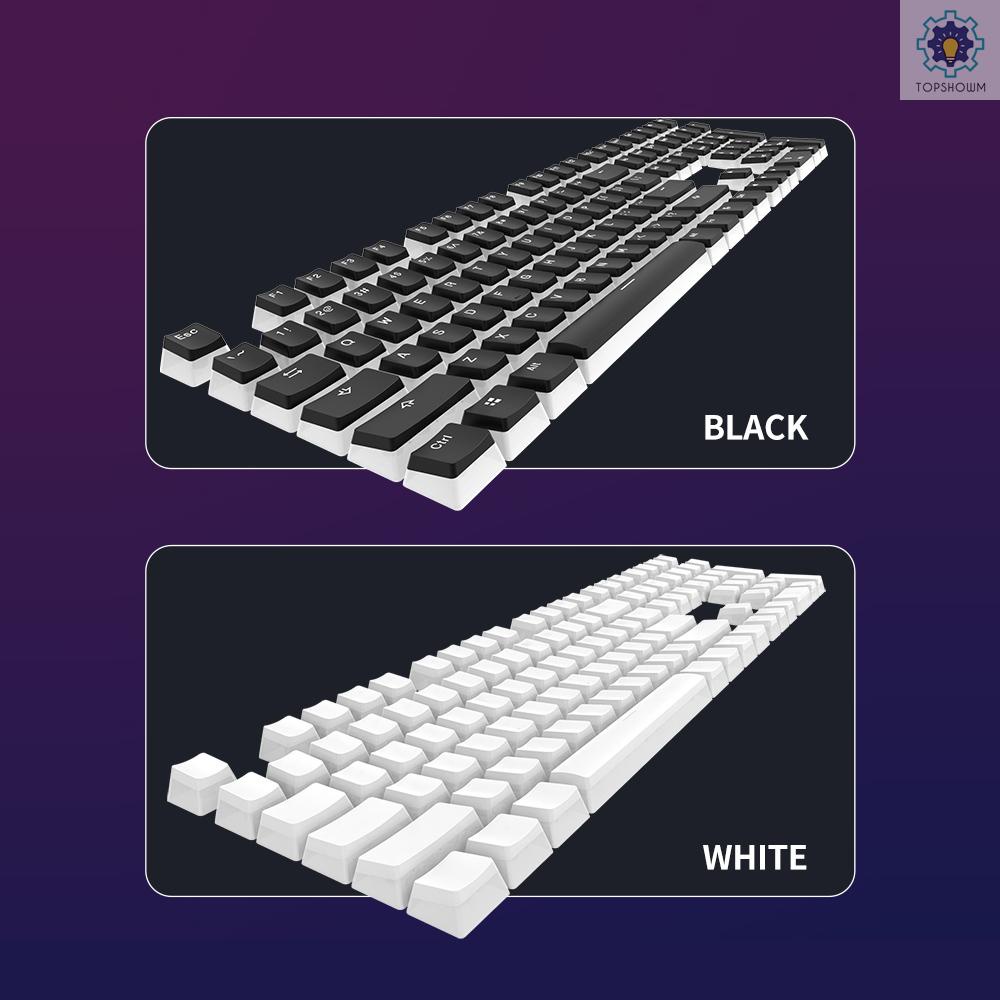 Bộ 108 phím PBT màu trắng đục cho bàn phím cơ