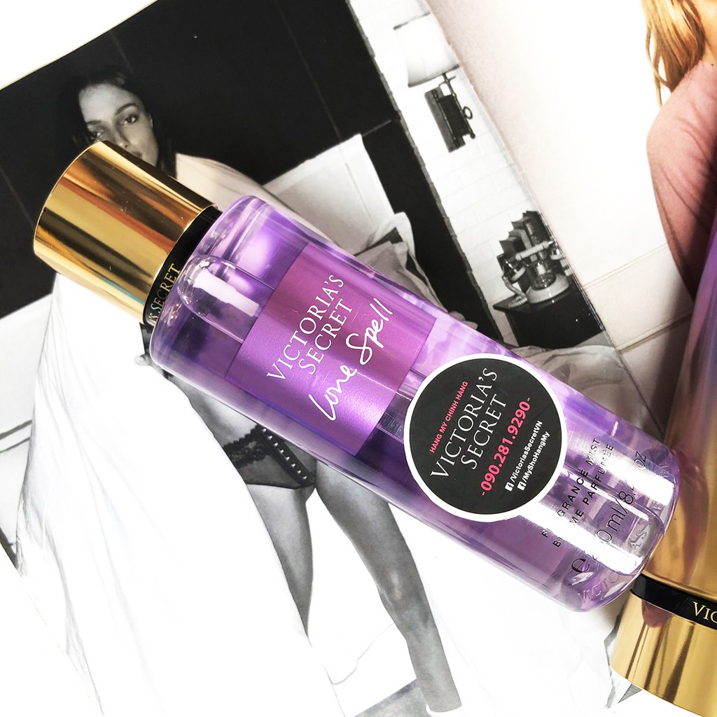[250mL} Xịt toàn thân Love Spell các dòng limited edition - Hàng nhập Victoria's Secret USA