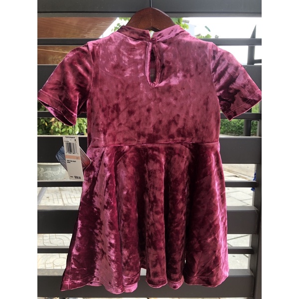 Váy nhung bé gái DN  Váy anna nhung mềm mịn xuất dư 1121