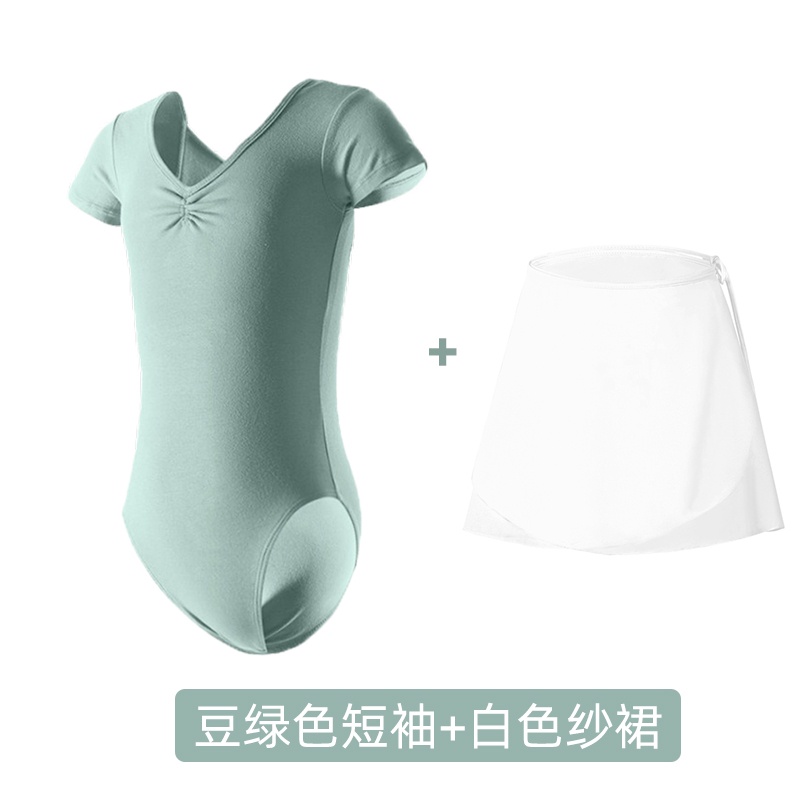 Bộ Đồ Tập Múa Ba Lê Ngắn Tay Thời Trang Cho Nữ