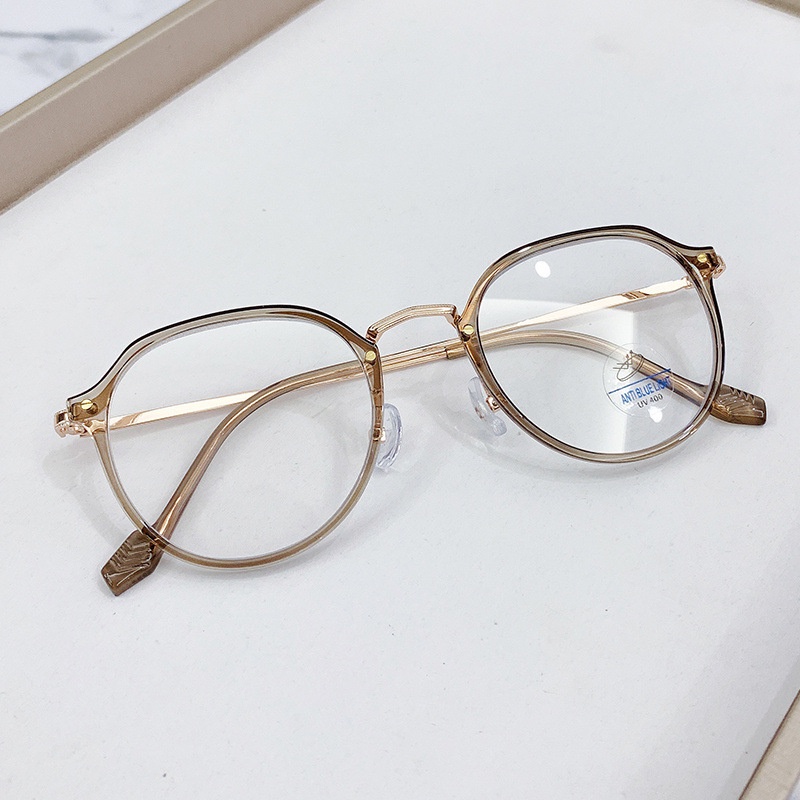 Kính Mát Gọng Kim Loại TR90 Chống Ánh Sáng Xanh Thời Trang Phong Cách Retro