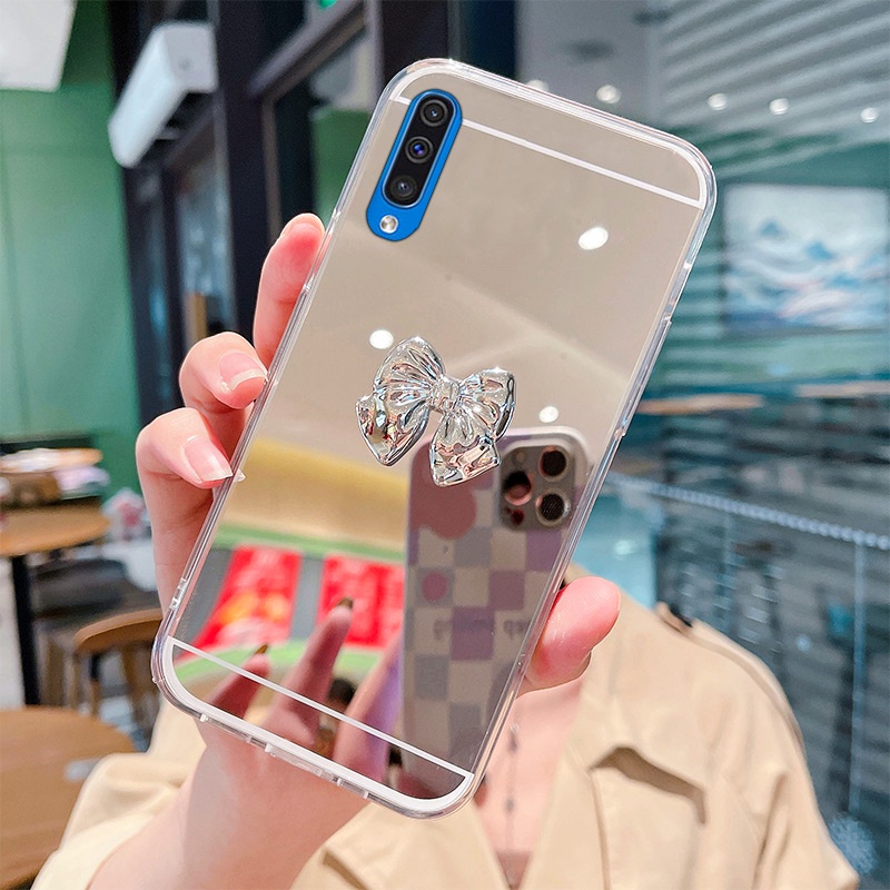 Ốp Điện Thoại Tráng Gương Viền Mềm Thời Trang Cho Samsung Galaxy A30S A50 A50S A70S A70