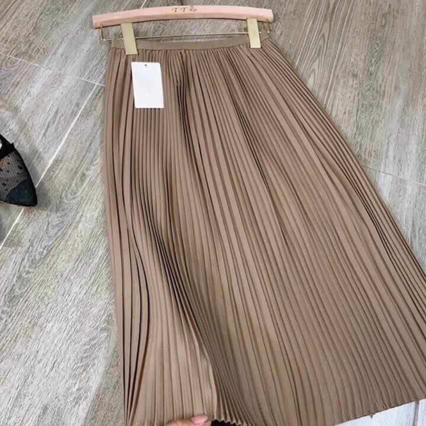 Chân váy xếp ly TEMA - Chân váy xếp ly dài Midi Dáng Xuông Form Chuẩn | BigBuy360 - bigbuy360.vn