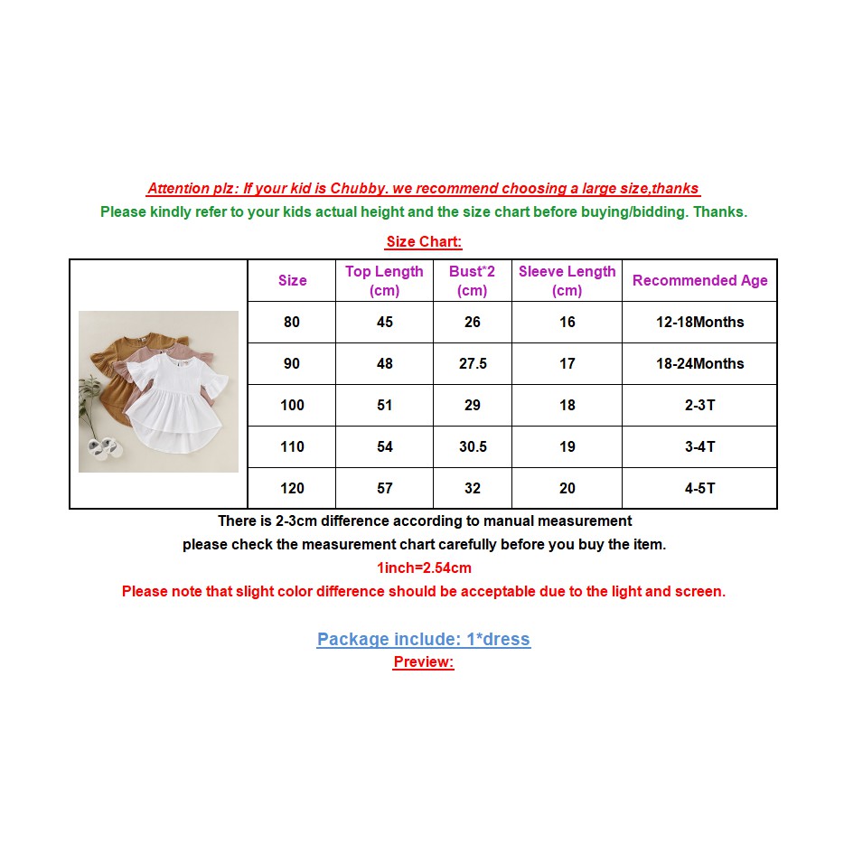 Đầm MIKRDOO cho bé gái màu trơn bằng vải cotton