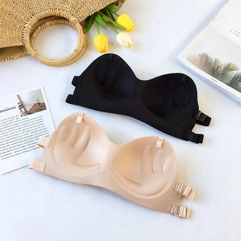 Áo Lót Ống Không Dây Tàng Hình Gợi Cảm/Áo Ngực Không Đường May Dây Chéo Lưng Đẹp Thoáng Khí Cho Nữ