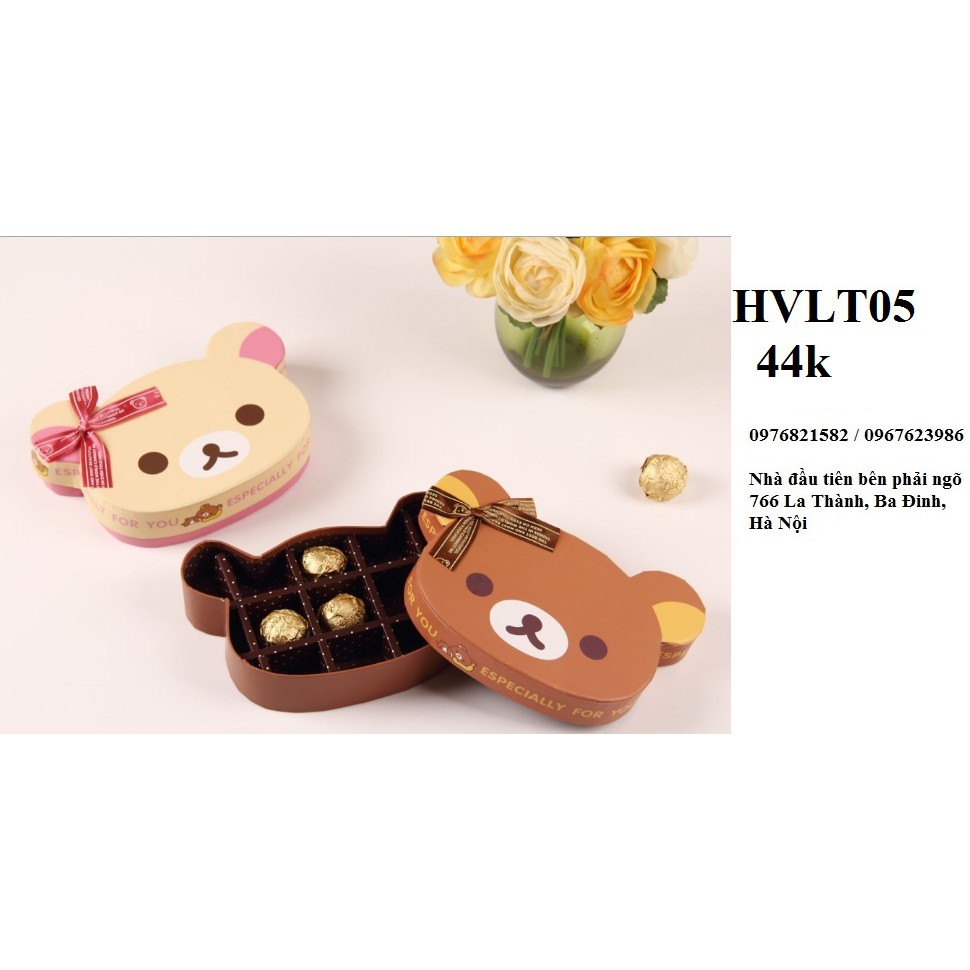 Hộp socola valentine gấu VLT05