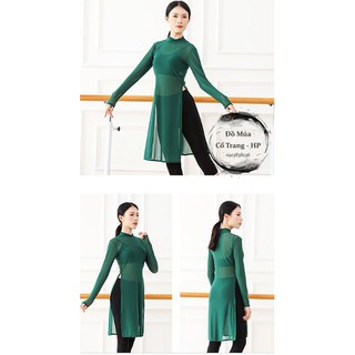 [Hàng có sẵn] Áo múa dài cổ tròn
