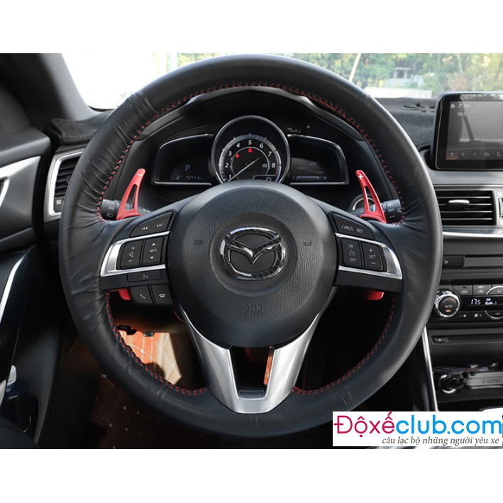 Ốp trang trí logo  trên vô lăng xe Mazda 2,3,6,CX5,CX8